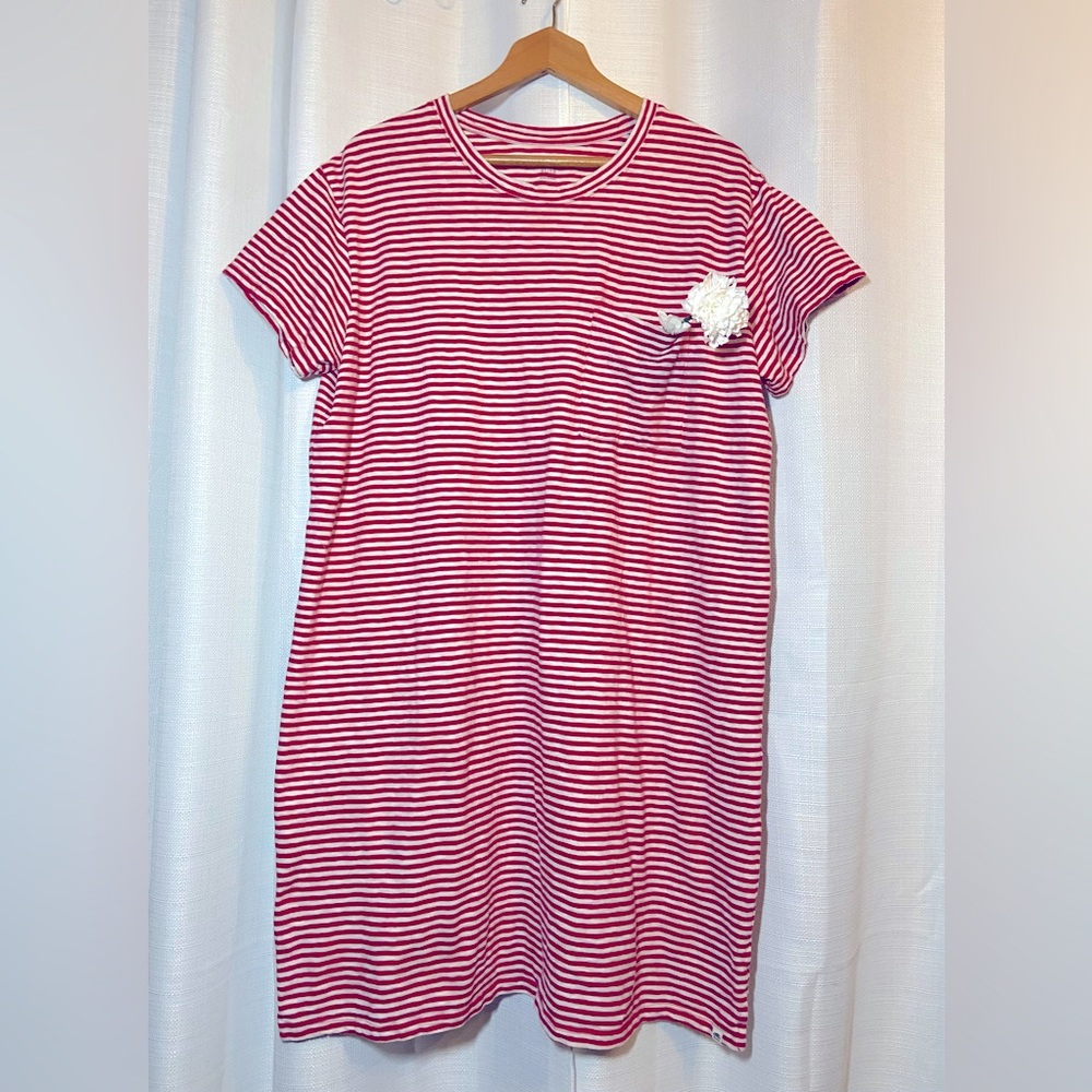 Roots Striped T-Shirt Dress Y2K